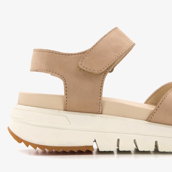 Harper leren dames sandalen beige
