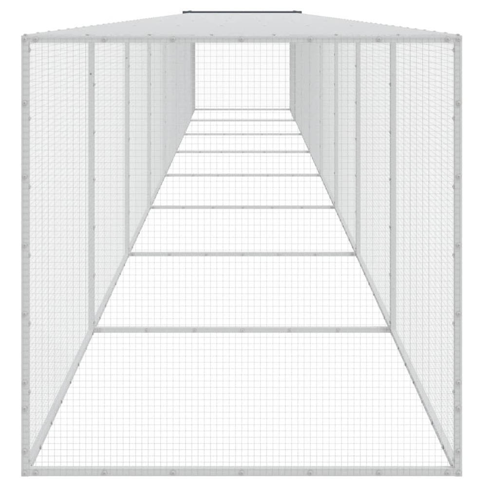 Poulailler avec toit anthracite 803x98x90 cm acier galvanisé