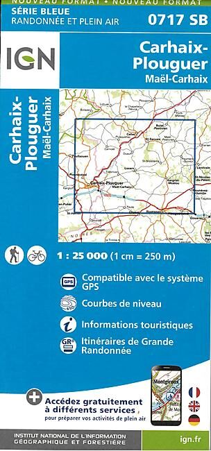 IGN - 0717 SB CARHAIX PLOUGUER 1 25 000