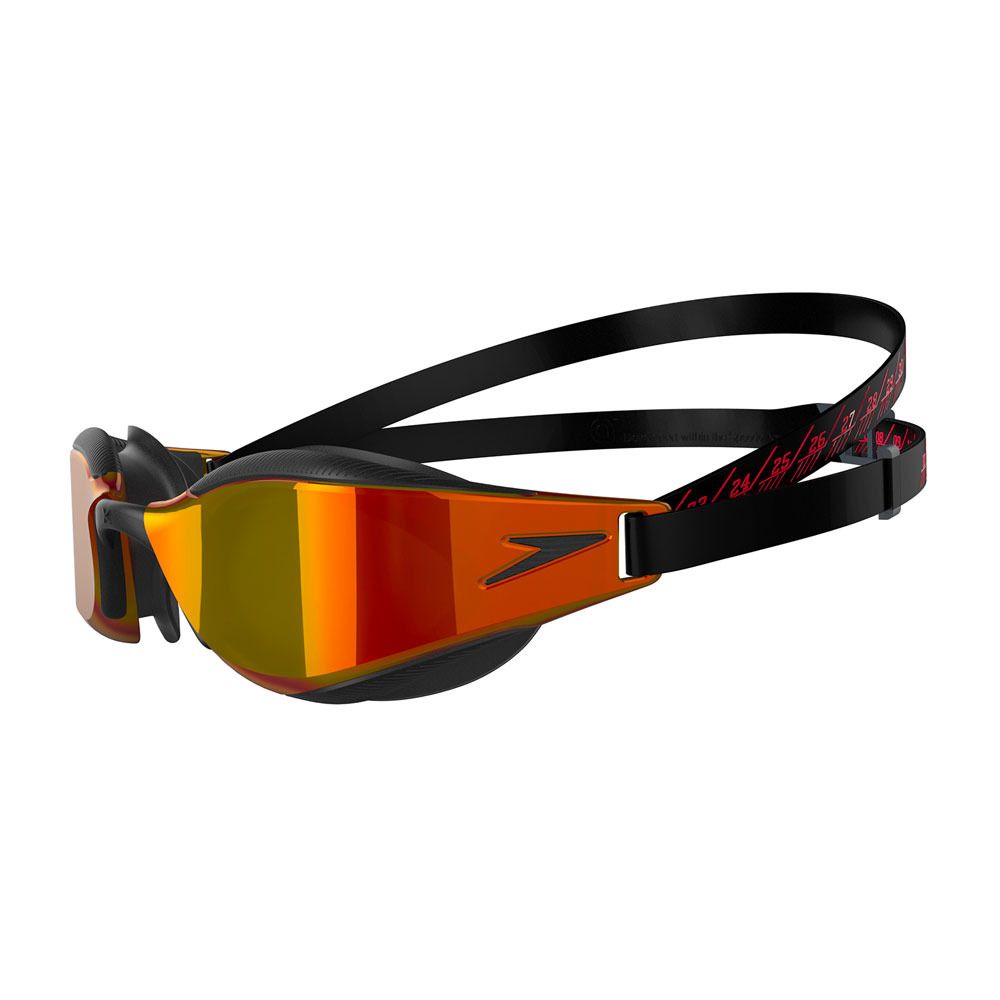 Speedo FASTSKIN HYPER ELITE - Lunettes de natation black/red