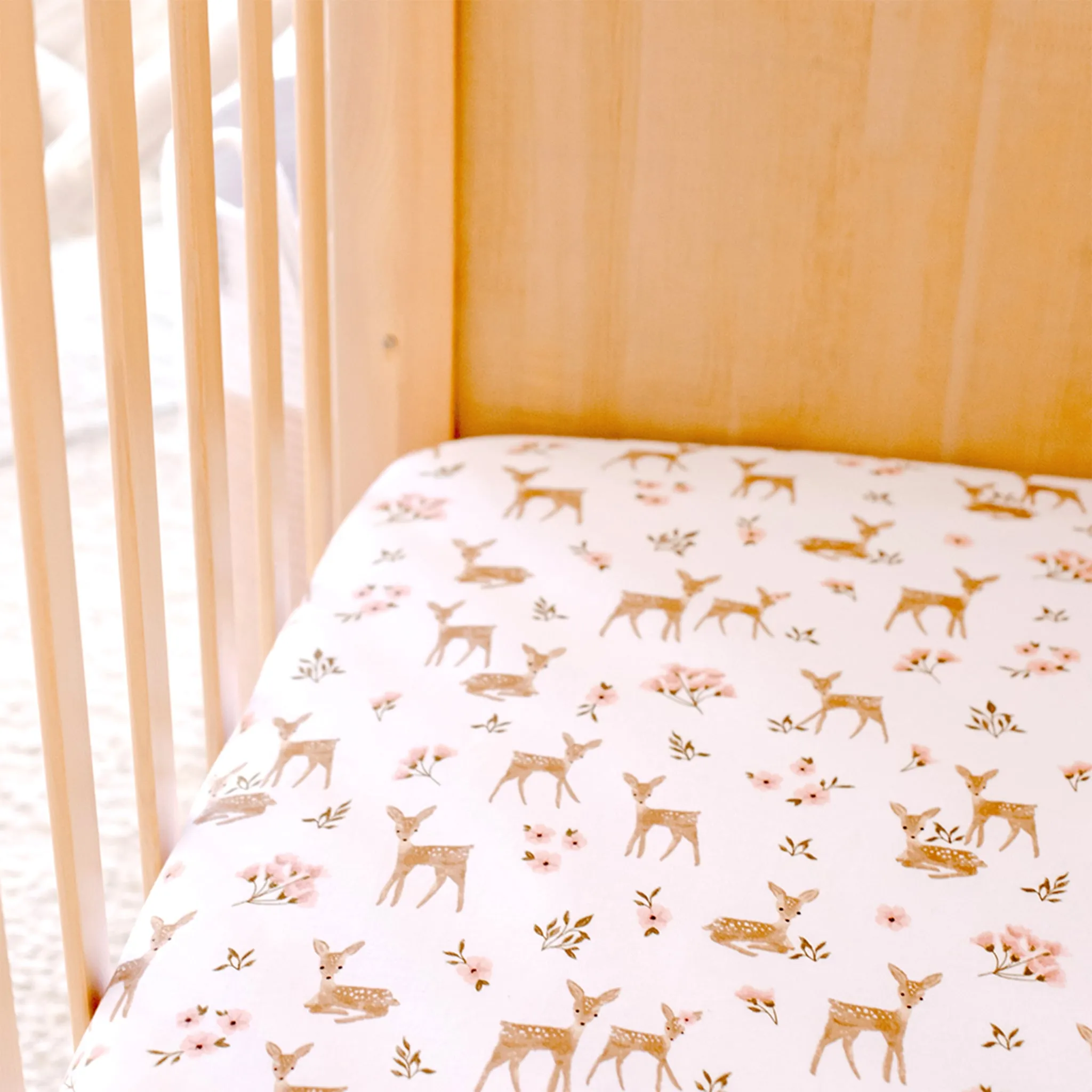 Living Textiles Drap Contour pour Lit de Bébé - Jardin Sophia