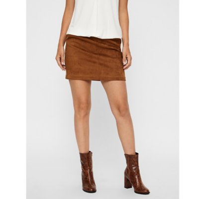 Jupe femme Vmdonnadina Fauxsuede VERO MODA