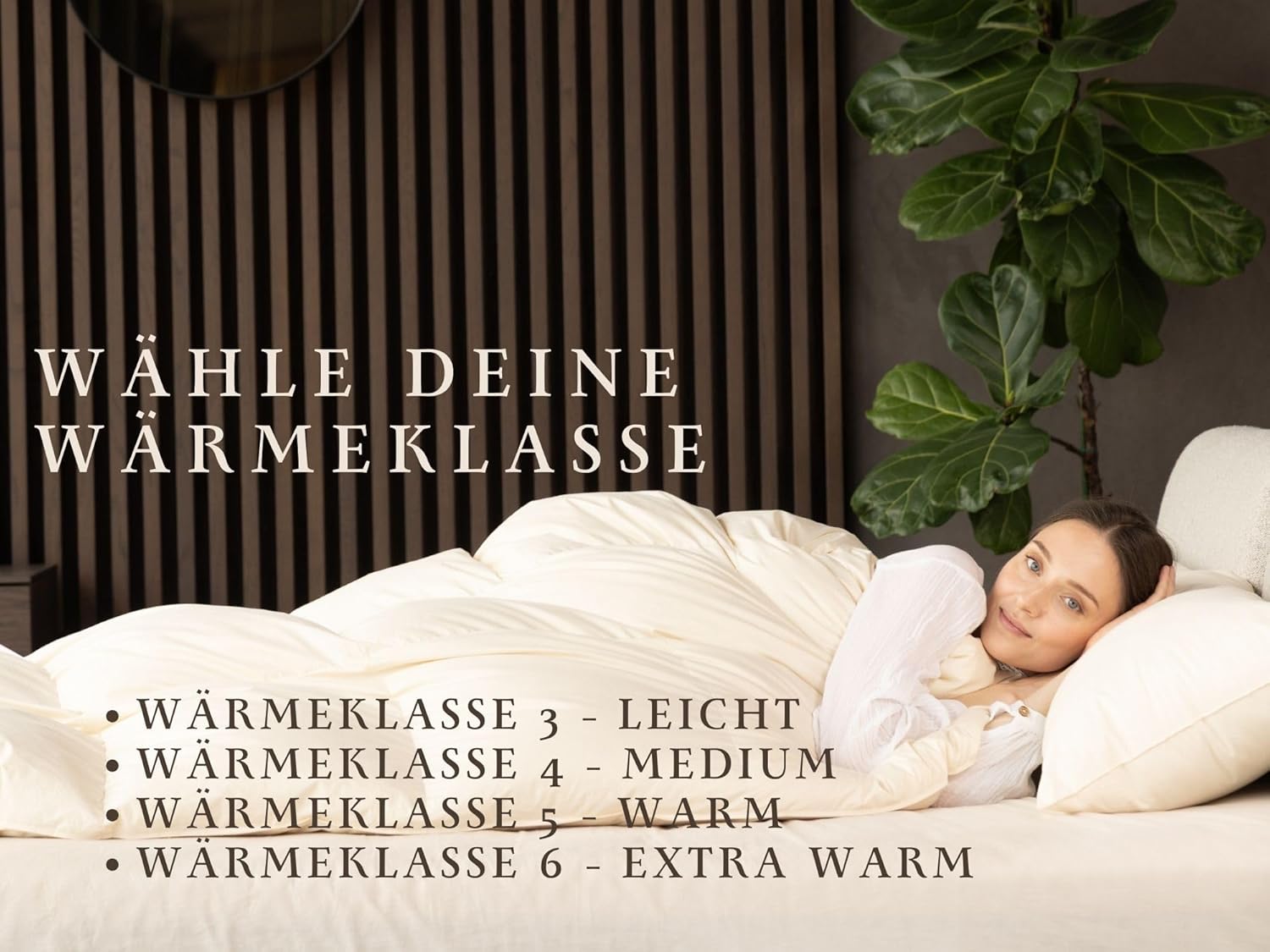Bio-Luxe-KBA TESTSIEGER W4 MEDIUM GANZJAHRESDECKE Organic 100% GÄNSE Daunendecke Deutsche Qualität Downpass (135 x 200 cm)