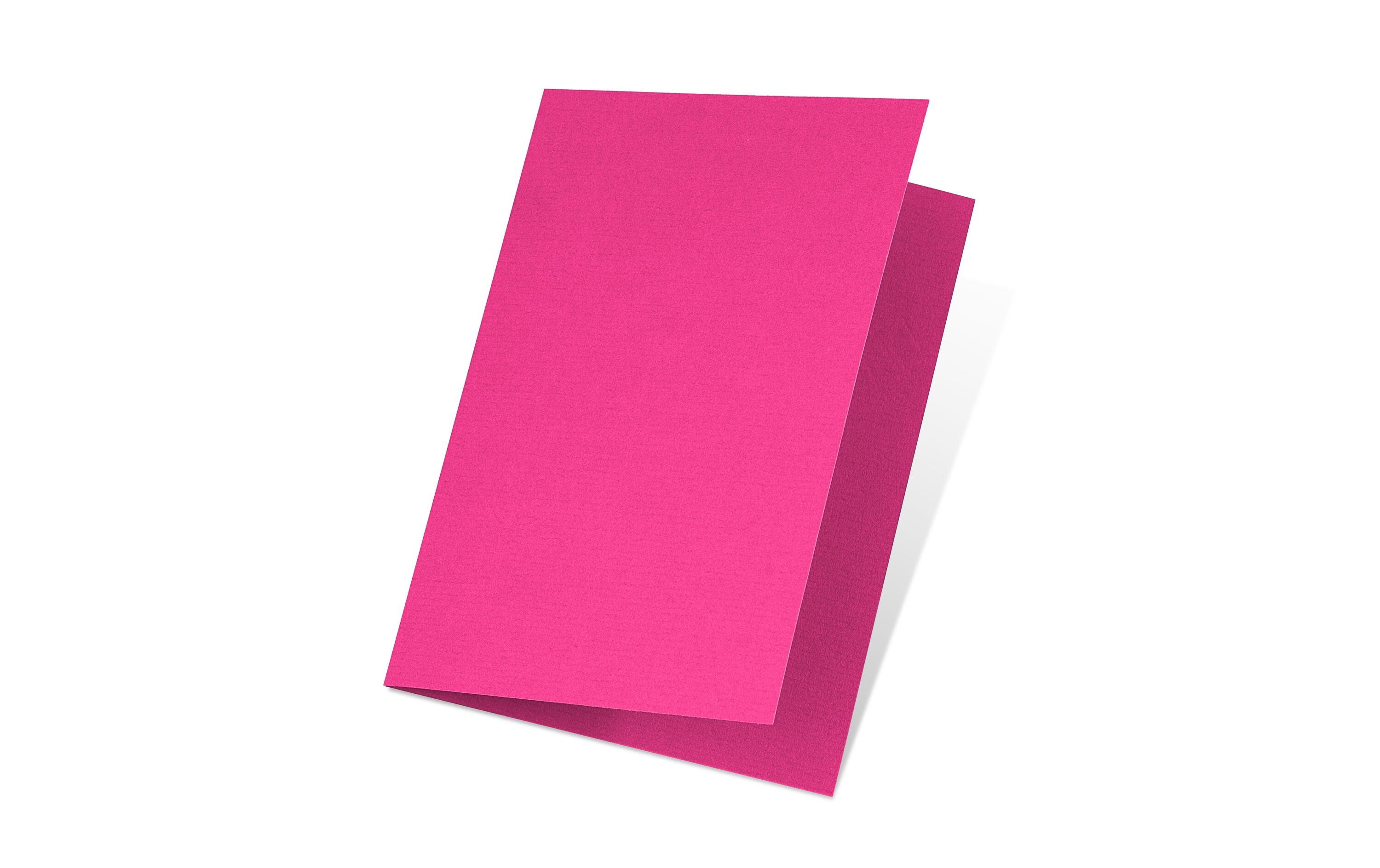 Blankokarte 1001, A5, 5 Blatt, FuchsiaSchreibkarte im Format A5