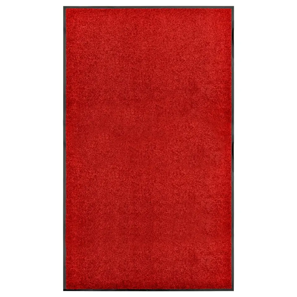 vidaXL - Mat - Rood - Stof - 90 x 150 cm
