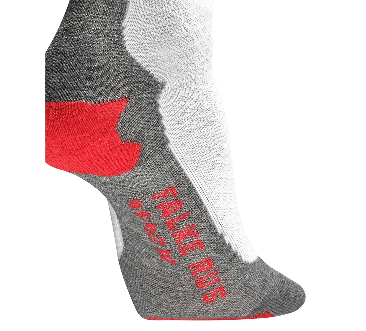 Falke RU5 Race Short Hardloopsokken Wit/Grijs Dames