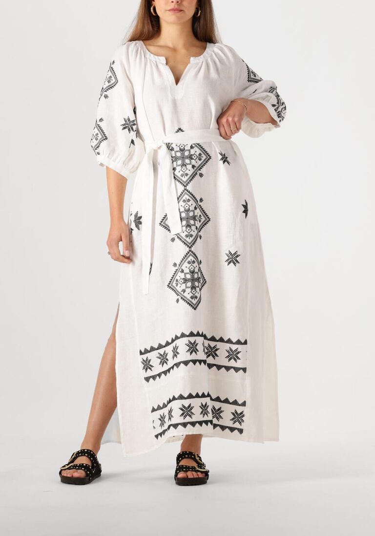 witte greek archaic kori maxi jurk 230652