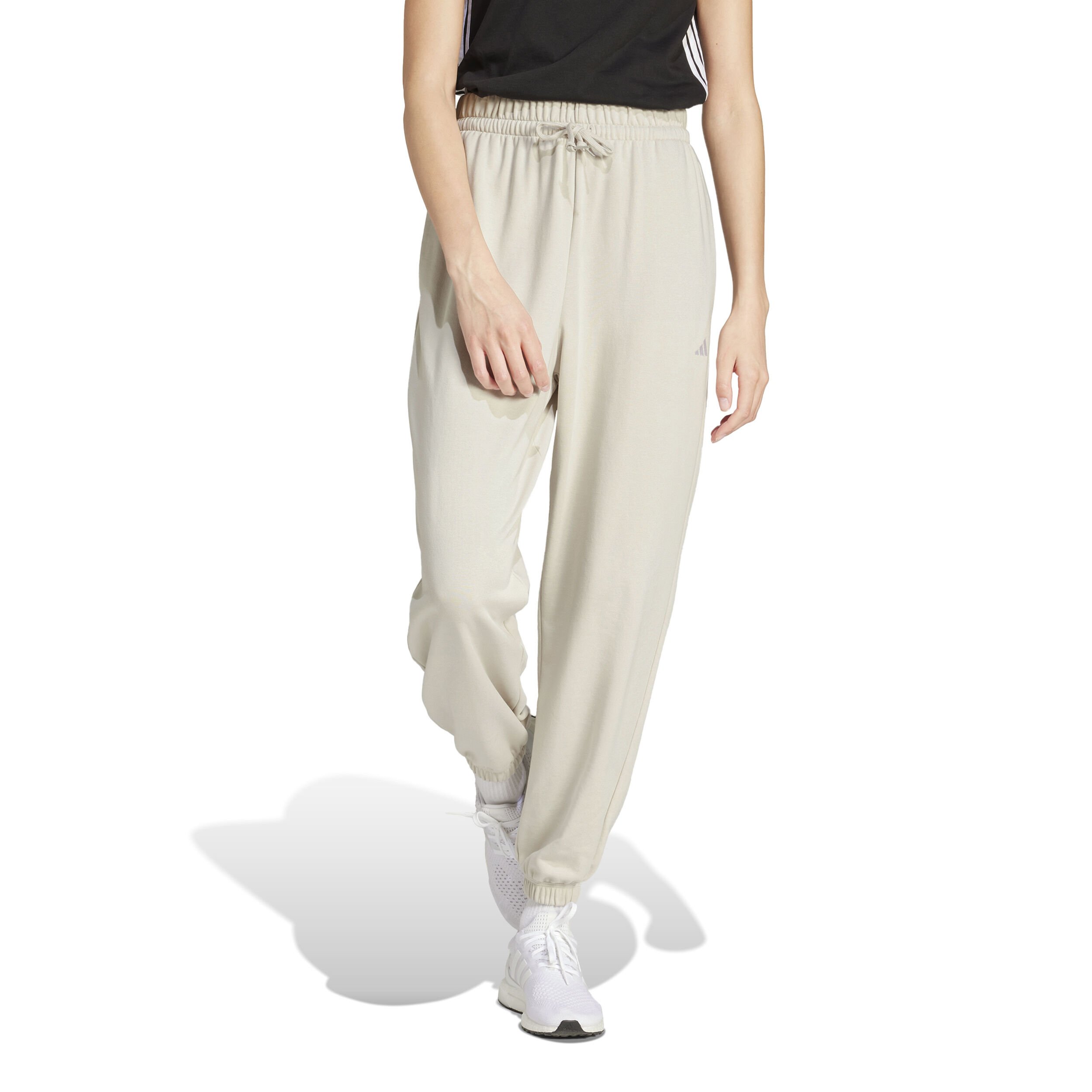 adidas Essentials Small Logo Cuffed Pantalon Survêtement Femmes - Gris