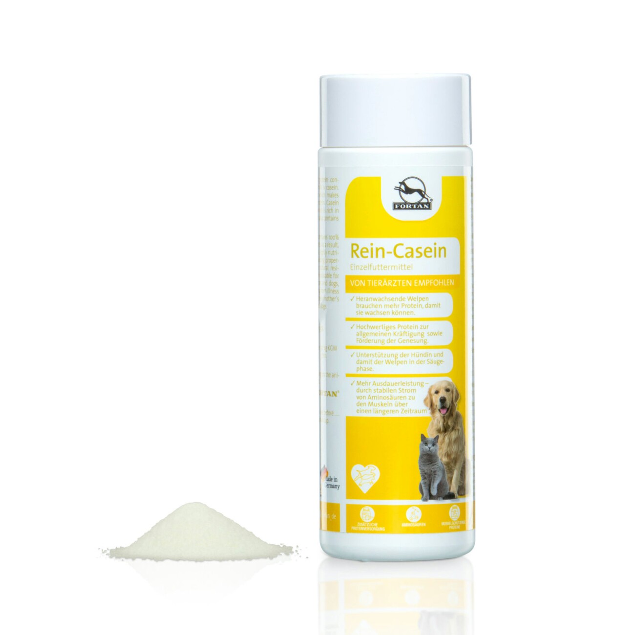 Fortan Rein-Casein – Hochwertiges Milcheiweiß zur Futterergänzung