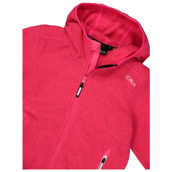 CMP - Girl's Jacket Fix Hood Jacquard Knitted 3H19825 - Veste polaire