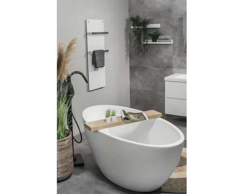 Eurom Sani 1000 elektrische badkamerradiator, 137x62x6,5 cm, 1000 watt, met wifi en afstandsbediening, wit