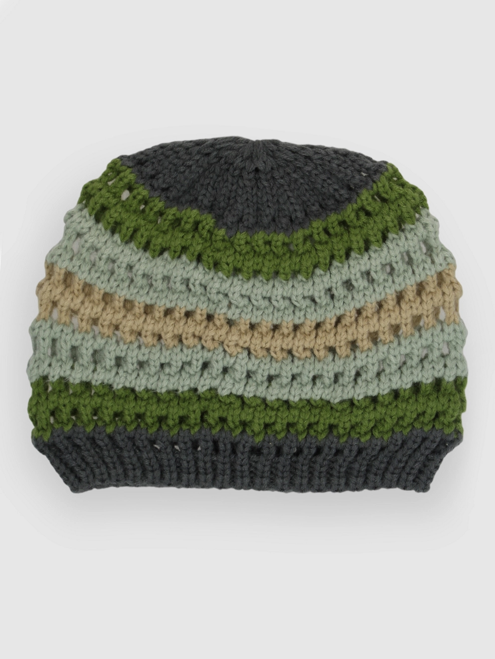 Empyre Kyle Crochet Skully Beanie grn/gray