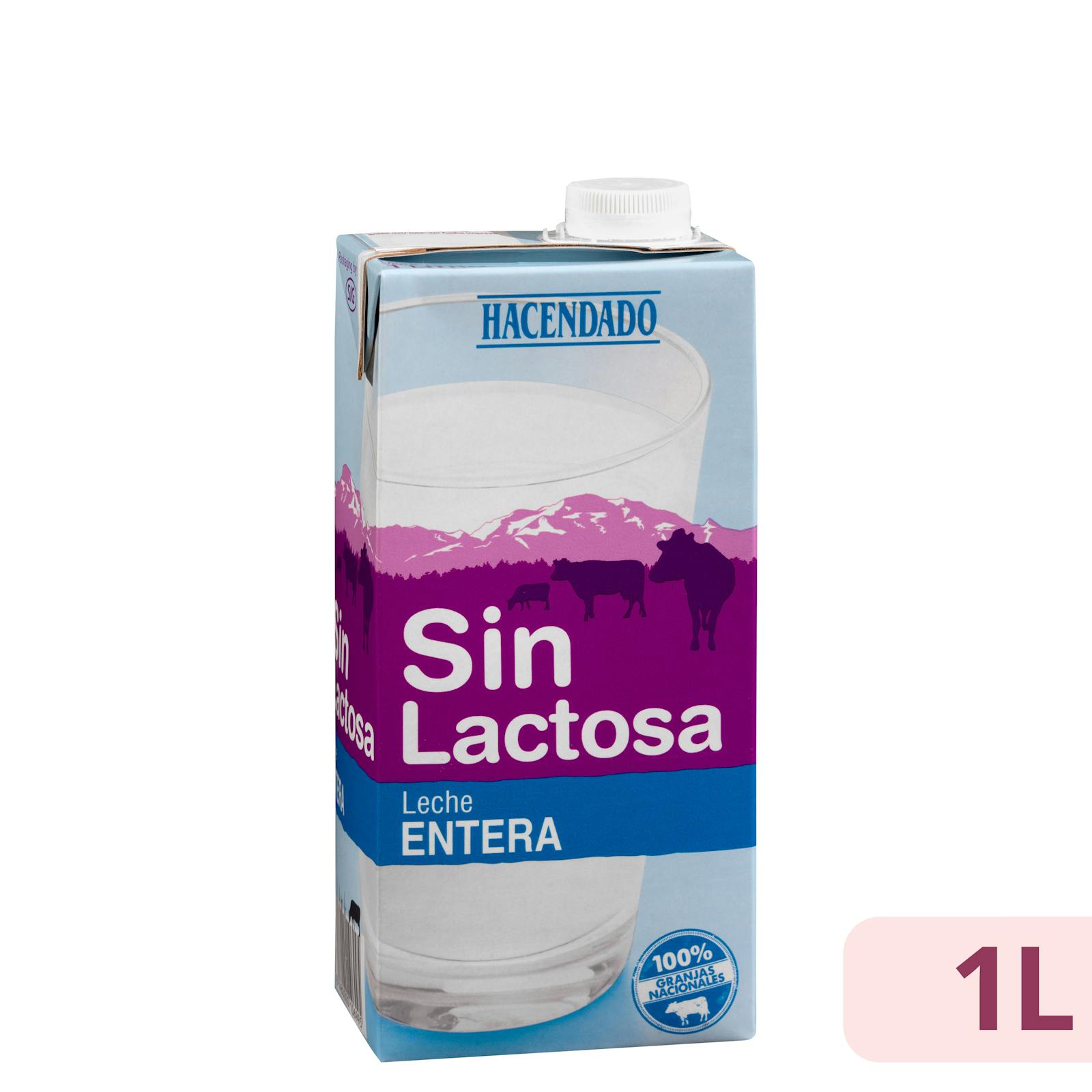 Lait entier sans lactose Hacendado