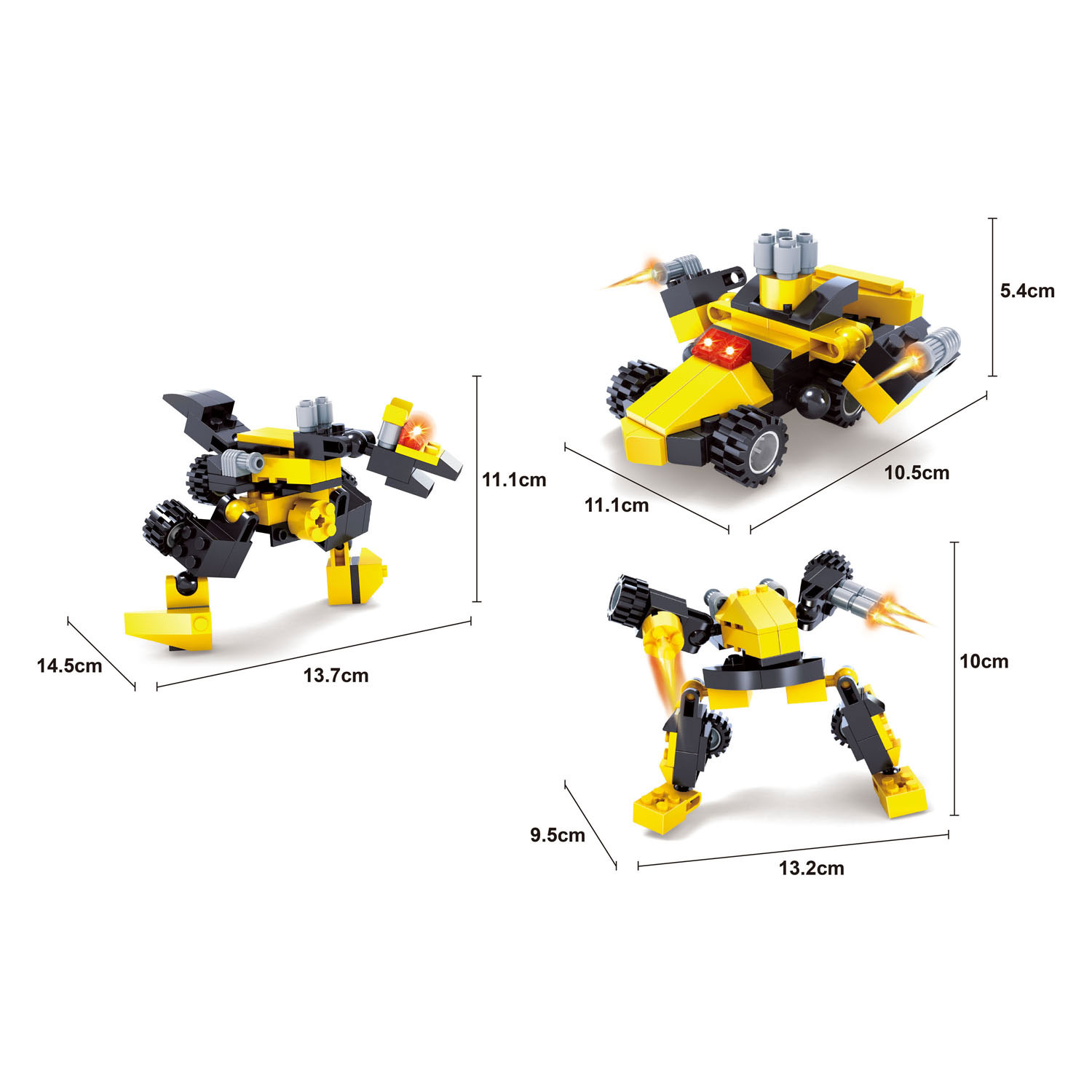 Titans Robot Bouwblokjes Bouwset 3 in 1
