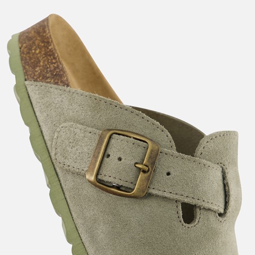 Ann Rocks Sandalen groen Suede