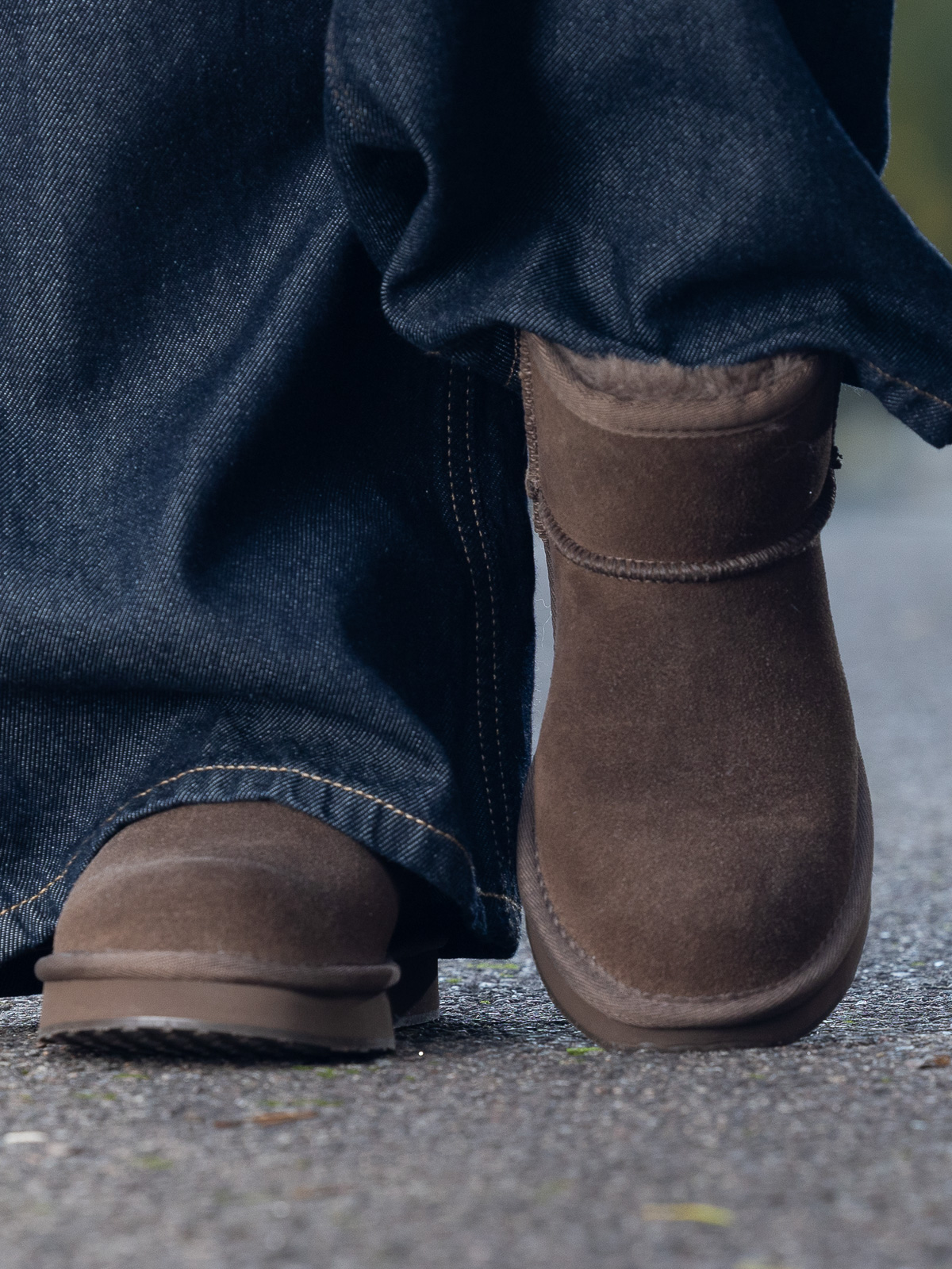 Nadigo Sheepskin Mid Stone - Trapes Sko