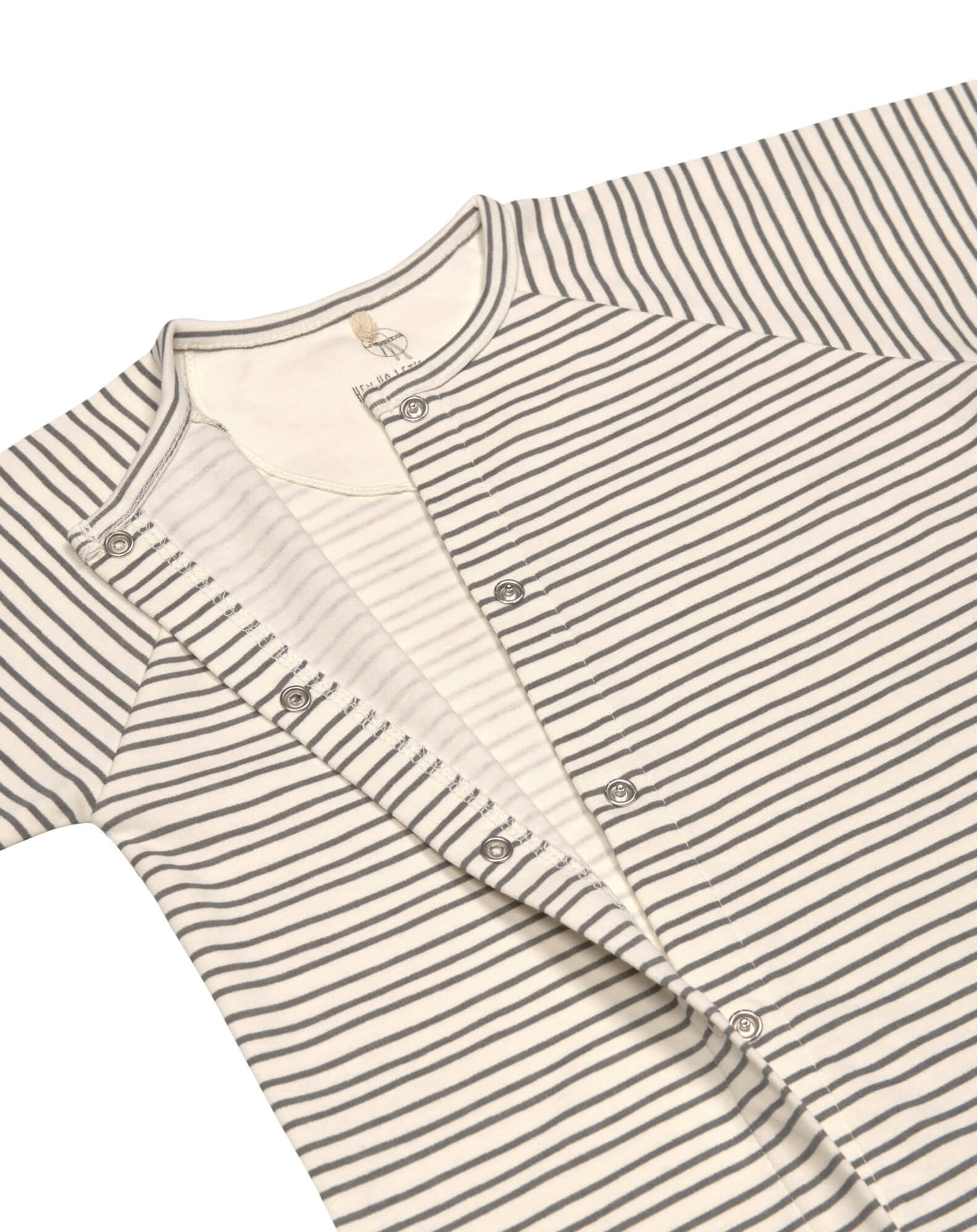Schlafstrampler STRIPED mit Fuß in grey/anthracite