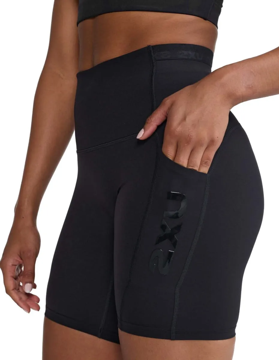 2XU Form Stash Hi-Rise Bike Short Black/Black