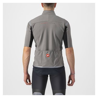 Maillot Manches Courtes Castelli Gabba RoS 2 Gris Clair/Foncé