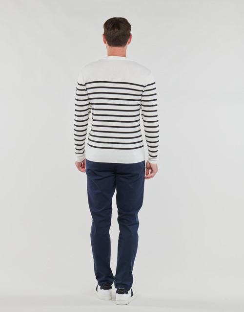 Armor Lux - PULL MARIN GOULENEZ - Blanc / Marine