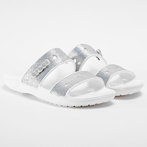 Claquettes Femme 207769 Gitter Blanc Argenté