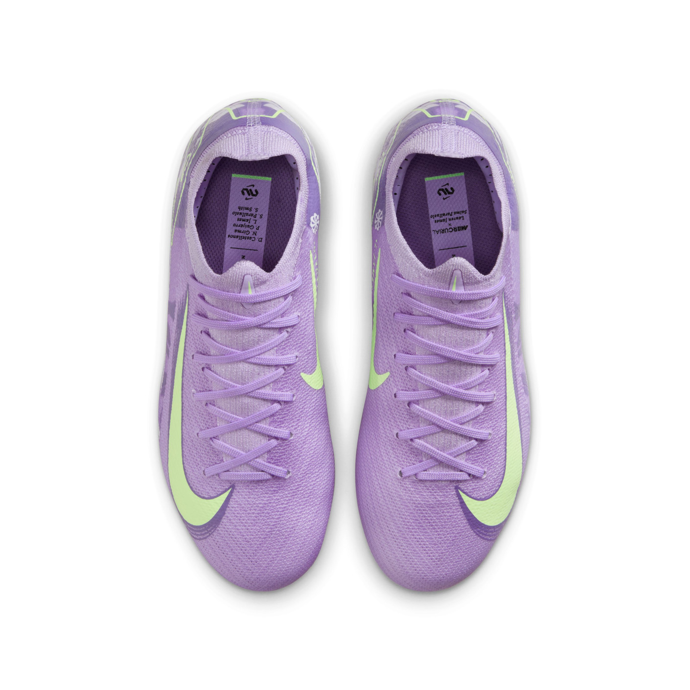 Nike Zoom Mercurial Vapor 16 Pro Gras Voetbalschoenen (FG) Kids Lichtpaars Lichtgeel