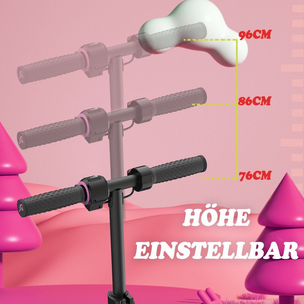 Patinete elétrico infantil Evercross mini, para crianças de 6 a 16 anos, velocidade máxima de 15 km/h, patinete elétrico com luzes de LED.