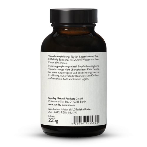Sunday Natural Products  Spirulina Hawaii Pulver
