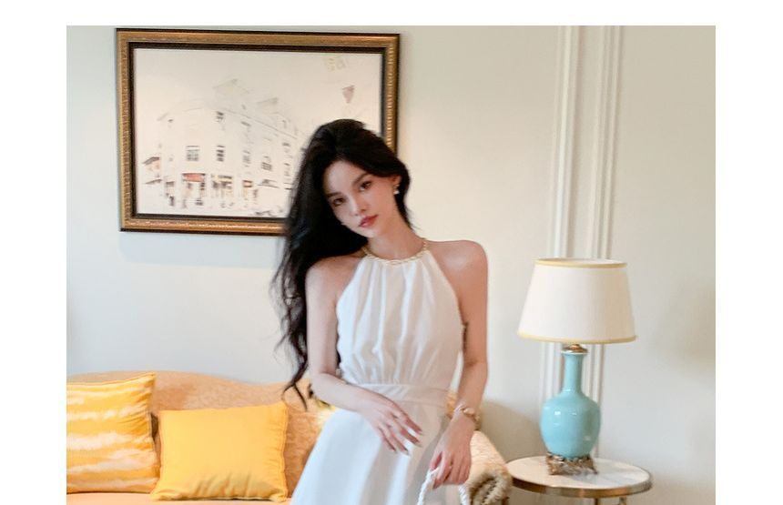 Egsy - Halter Romper met Effen Kleur