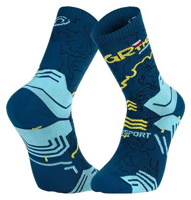 Chaussettes Trek Bv Sport Sportgr Haute Polyamide GR TMB Bleu / Jaune