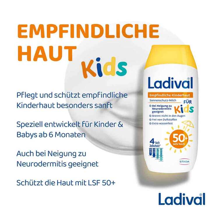Ladival empfindliche Kinderhaut Milch LSF 50 + , 2x200 ml