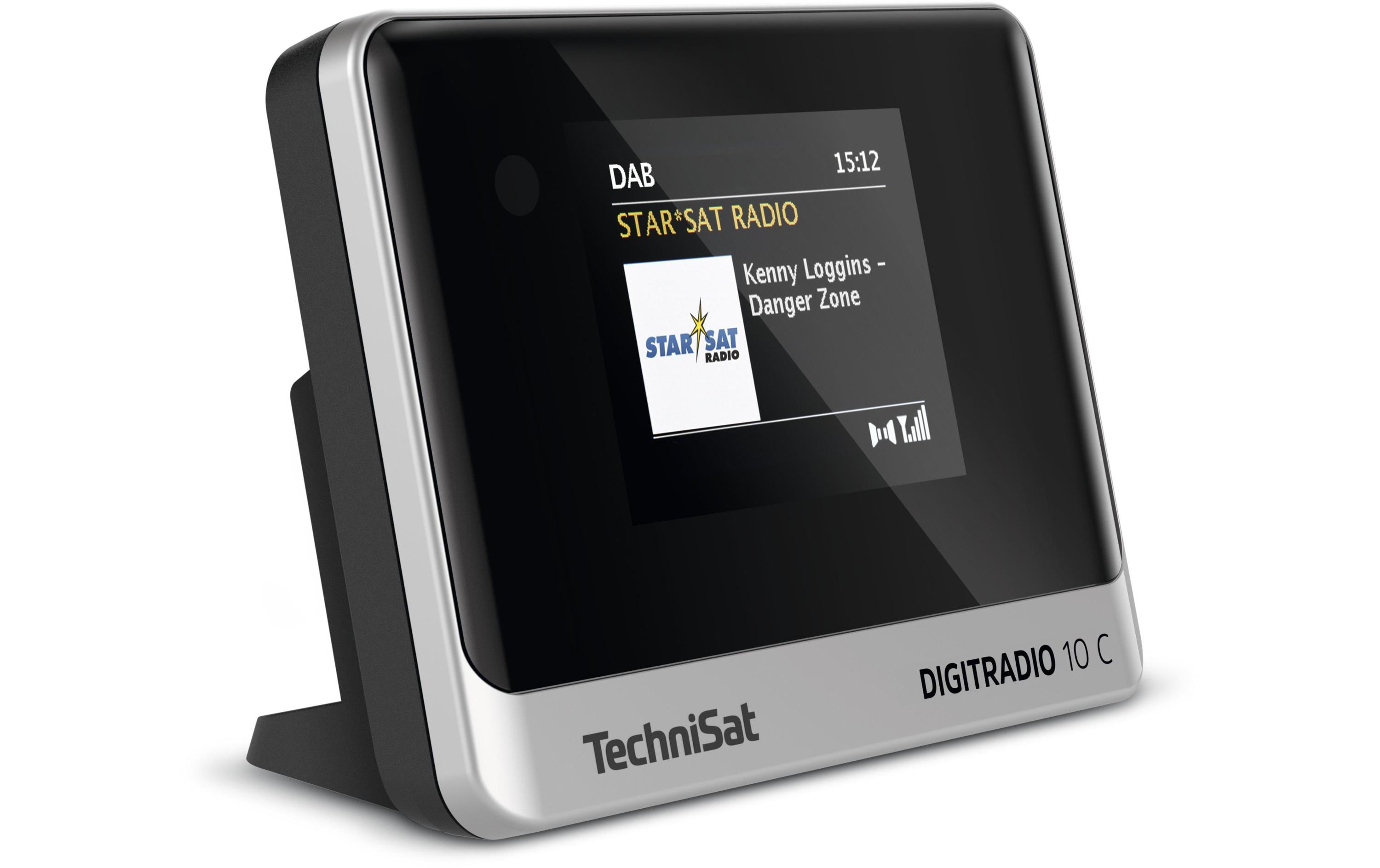 Radio-Tuner DigitRadio 10 C Schwarz/SilberDAB+/UKW-Empfangsteil/Radioadapter mit Farbdisplay und Bluetooth-Audiostreaming