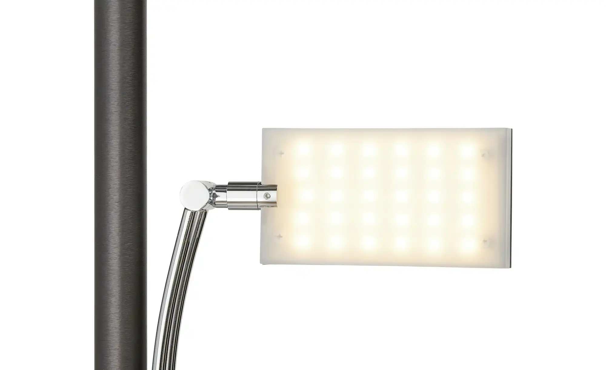 HELL-höllisch gutes Licht LED-Deckenfluter, 2-flammig, Anthrazit eloxiert, Kopf schwenkbar