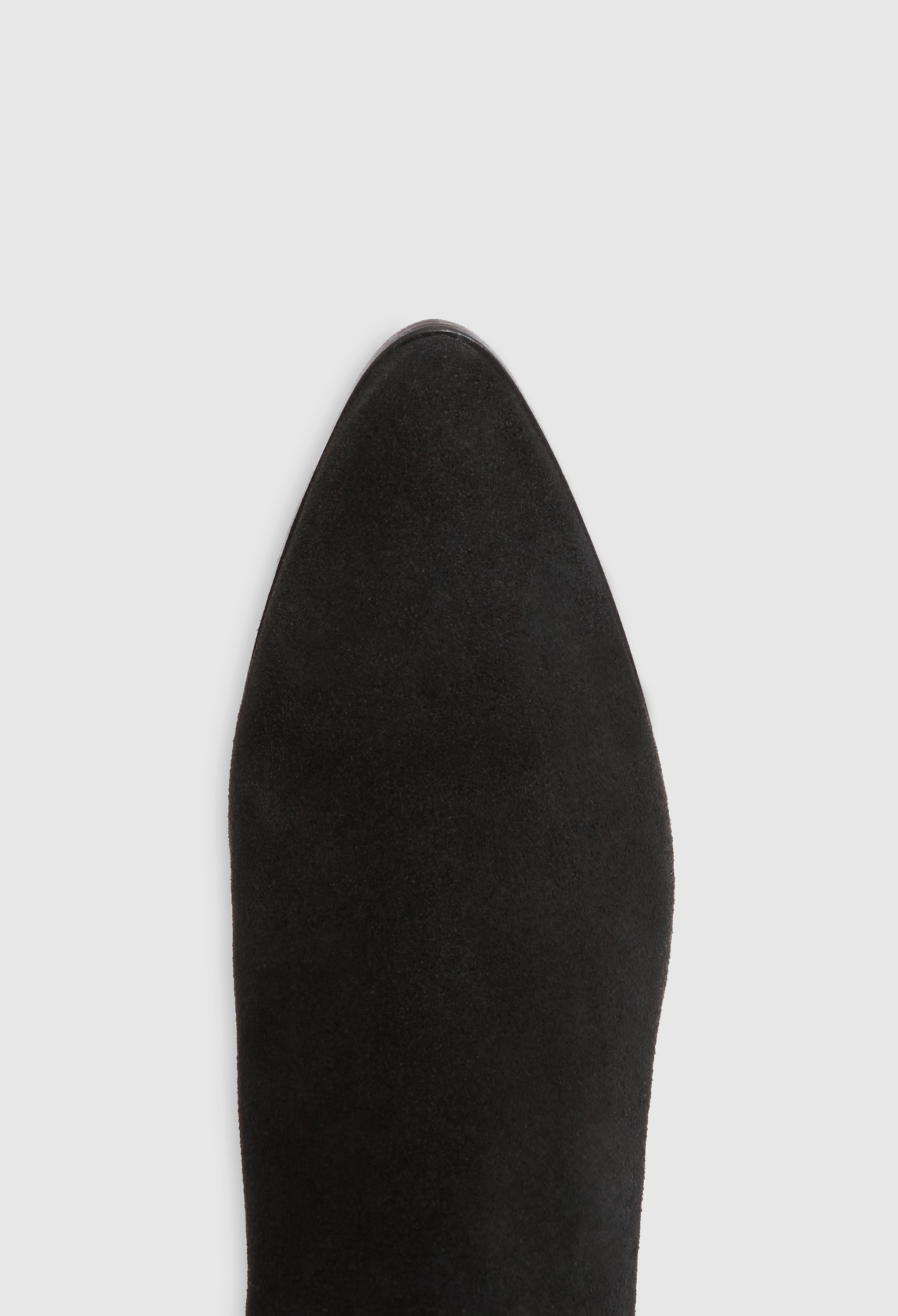Bottines noires cuir suede