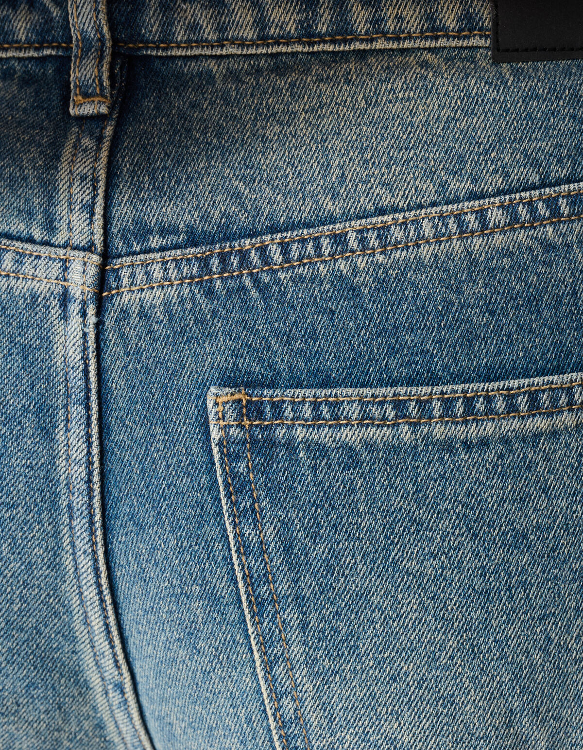 Baggy Fit Tinted Jeans Donkerblauw