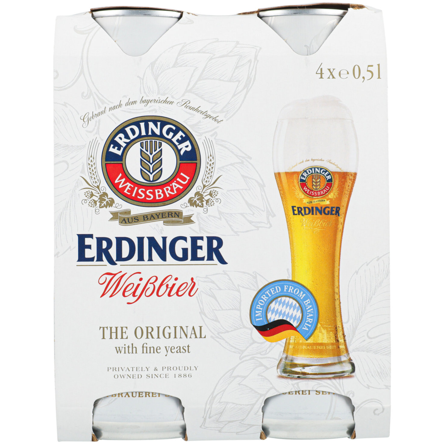 Erdinger Weissbier Dose 4x50cl -200cl