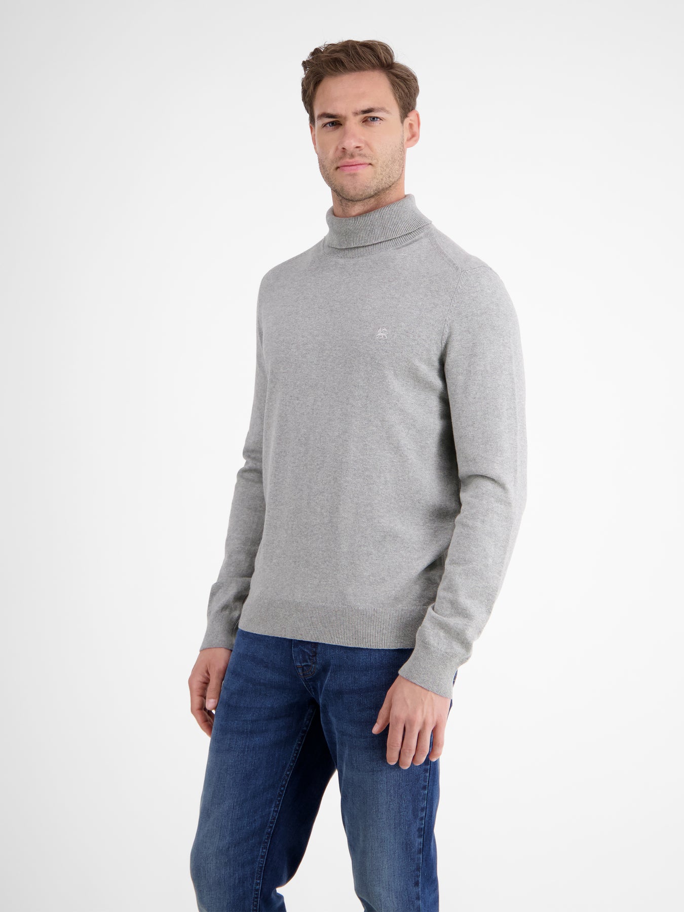 Herren Rollkragen-Strickpullover