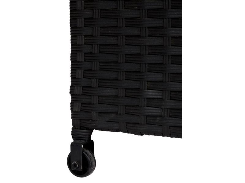 COCON Gartenbox Victoria, 133 x 63 x 45 cm, Schwarz Kissenbox für Terrasse, Balkon oder Loggia