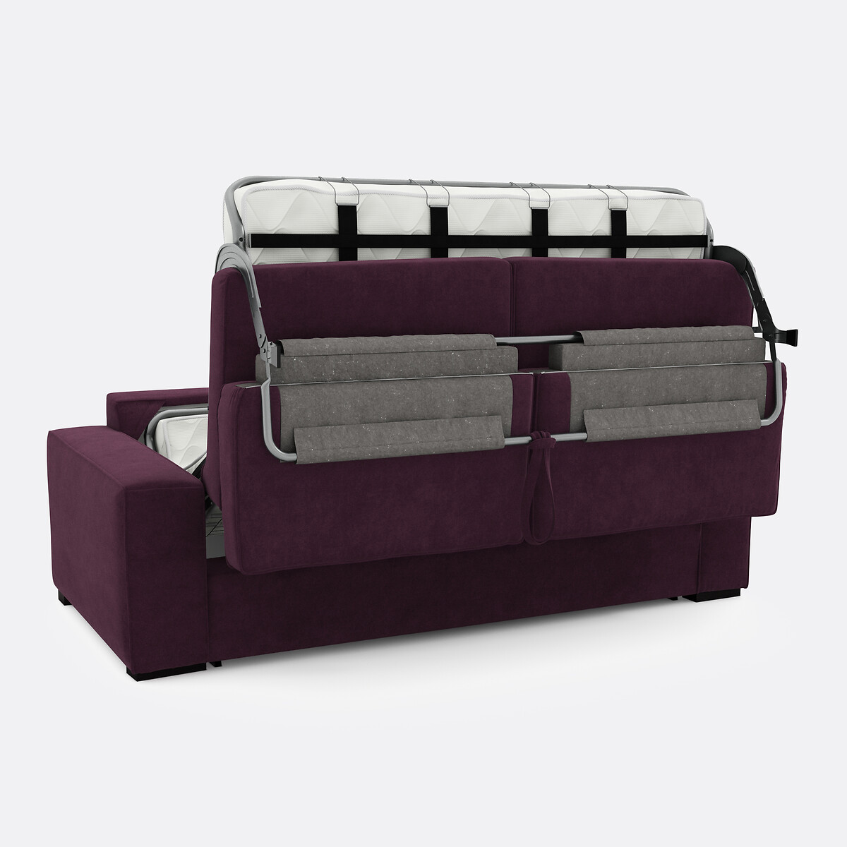 LA REDOUTE INTERIEURS<br>Sofá-cama de veludo, Bultex Cécilia