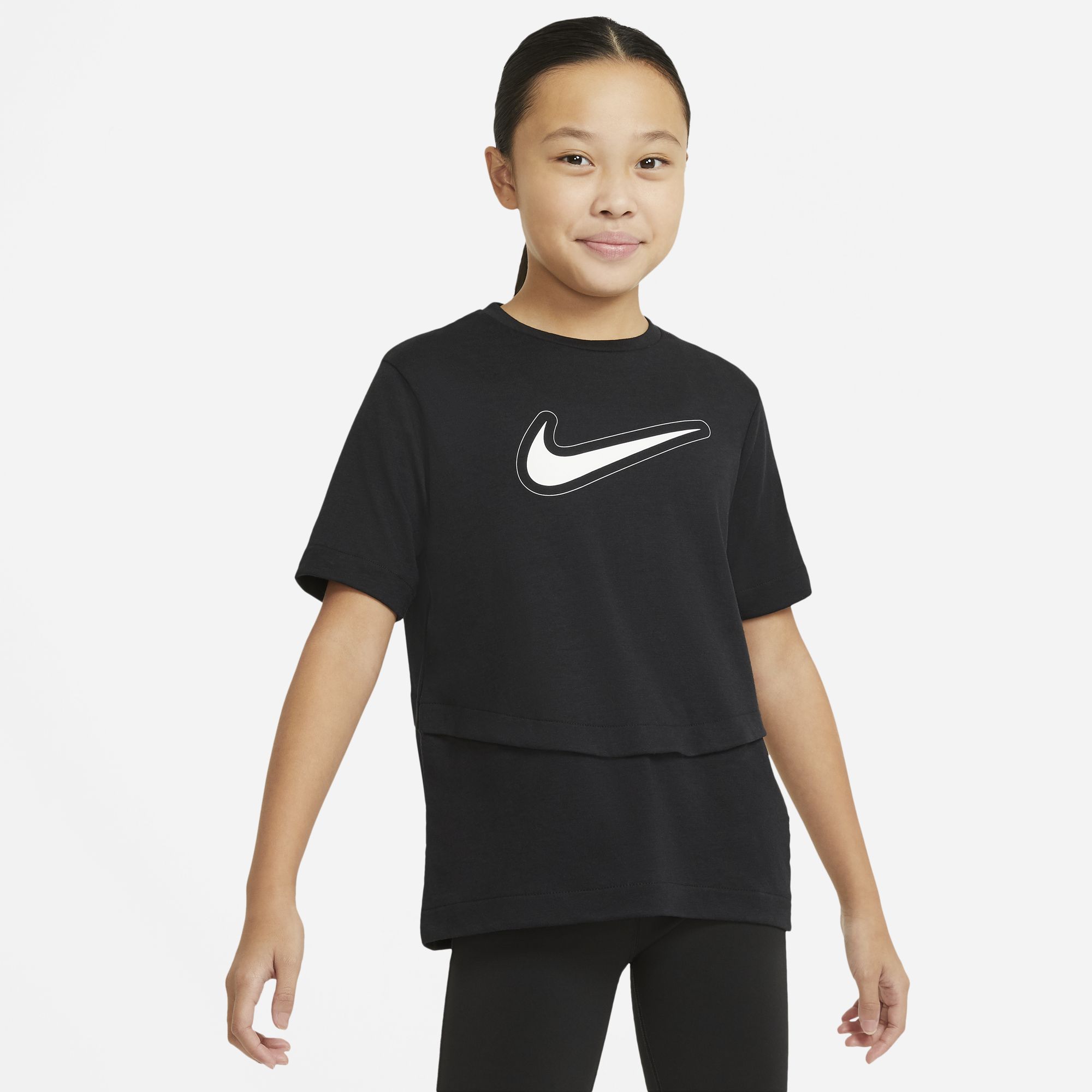 Trophy T-Shirt Kids Black/Black/White