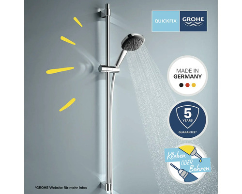 Grohe Quickfix Vitalio Comfort 110 II doucheset, chroom, douchestang lengte 900 mm, 26930001