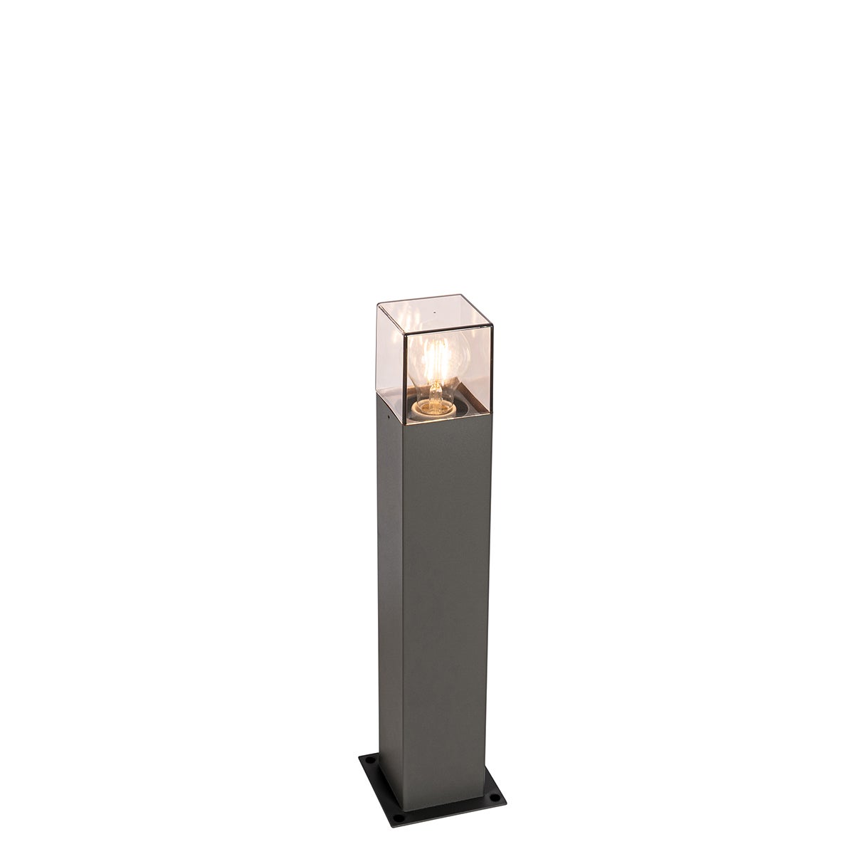 Moderne staande buitenlamp 50 cm donkergrijs IP44 - Denemarken