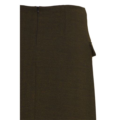 Ichi Kate Jacquard Nederdel, Black/Lizard Herringbone, M