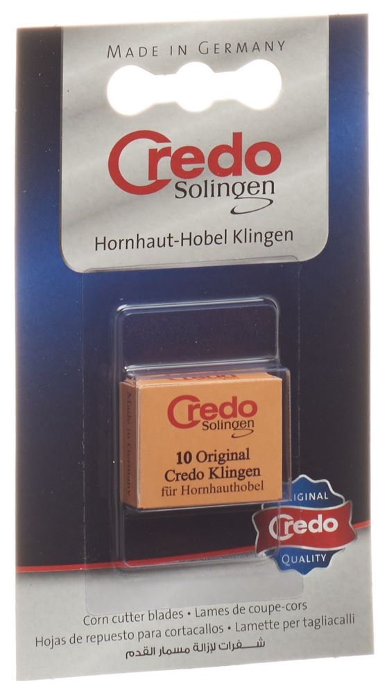 CREDO Ersatzklingen Hornhauthobel Blist 10 Stk