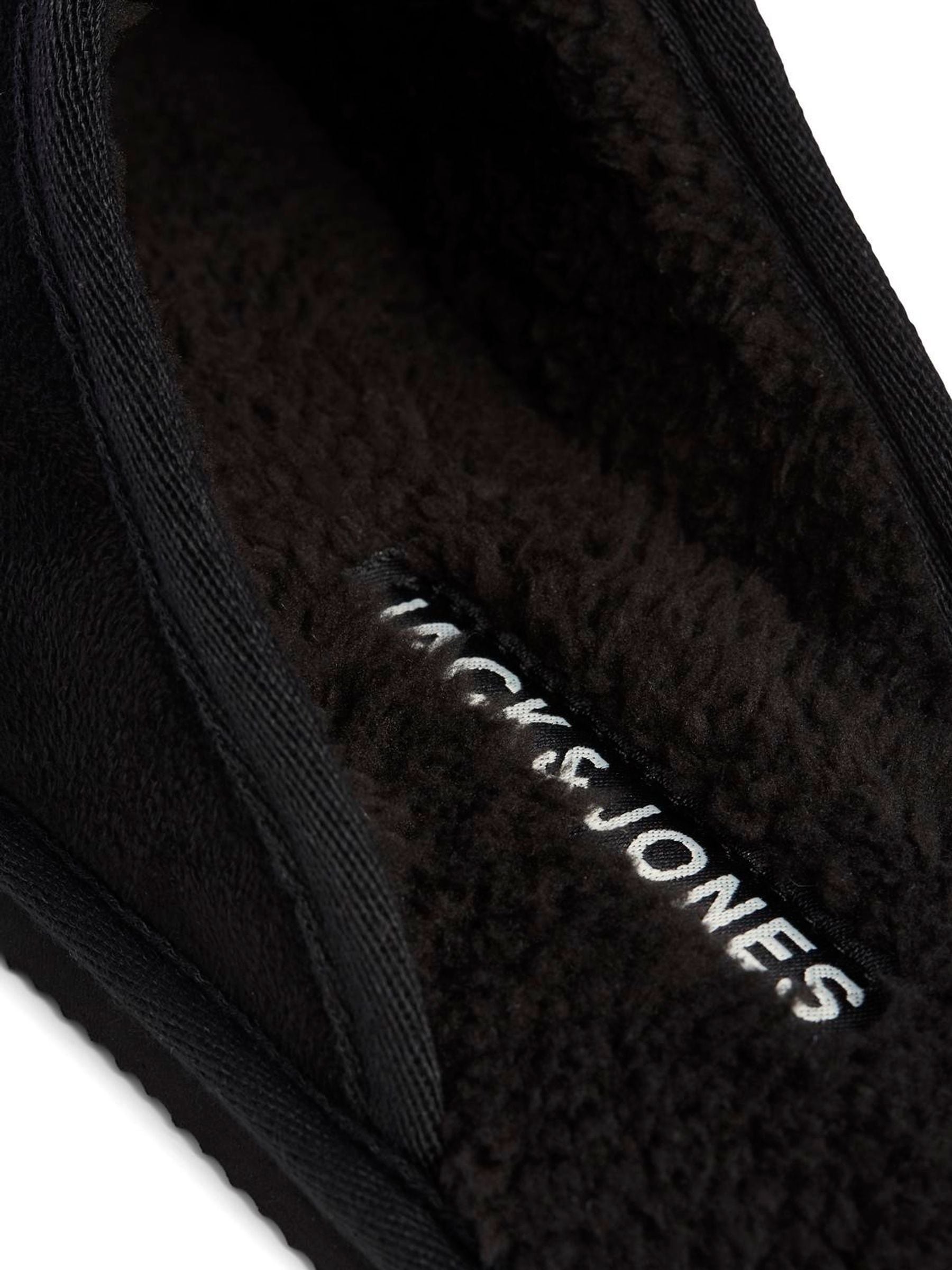 Zwart - Jack & Jones Fleece Lined Mule Slippers