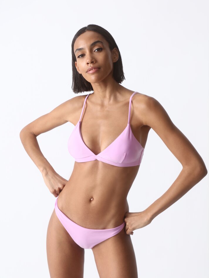 Top de biquíni triangular - Malva