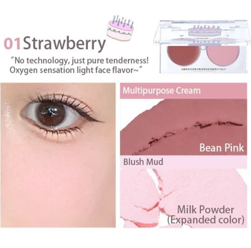 FLORTTE - Speciale editie multifunctionele duo blusher (1-3)