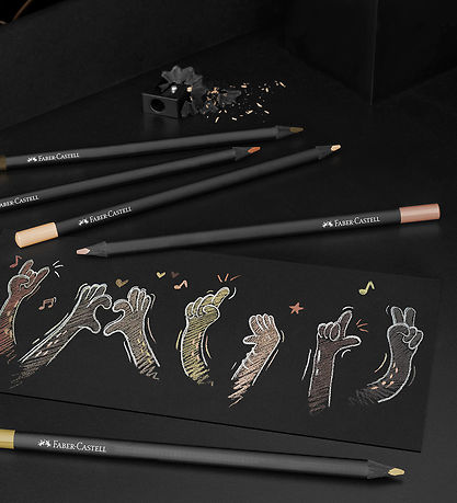 Faber-Castell Farveblyanter - Trekantet - Blåck Edition - 12 stk