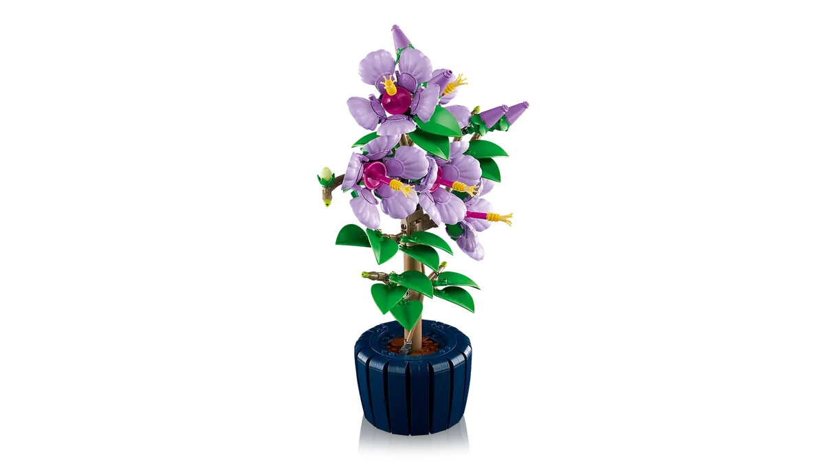 (660-tlg. Set) Botanicals Klemmbausteine Deko Blumen Bausatz für Erwachsene (10372) - Hibiskus