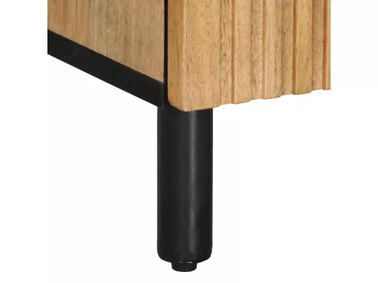 Armoire salle de bain marron 38x33,5x58 cm bois massif manguier